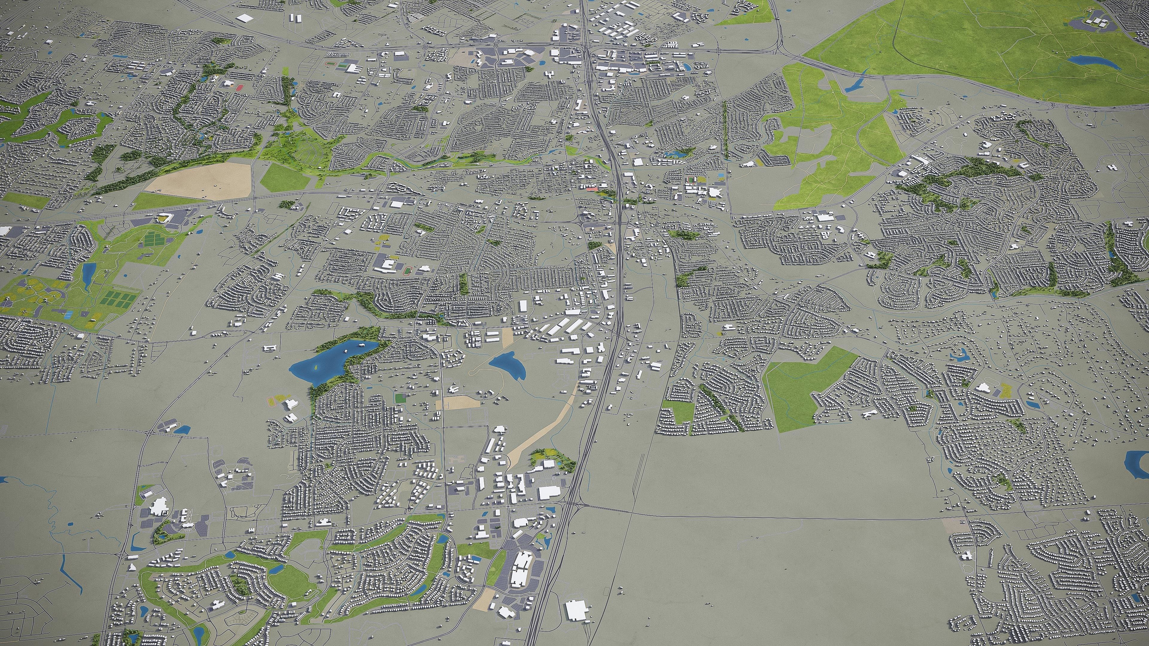 Round Rock  Low-poly 3D model_5