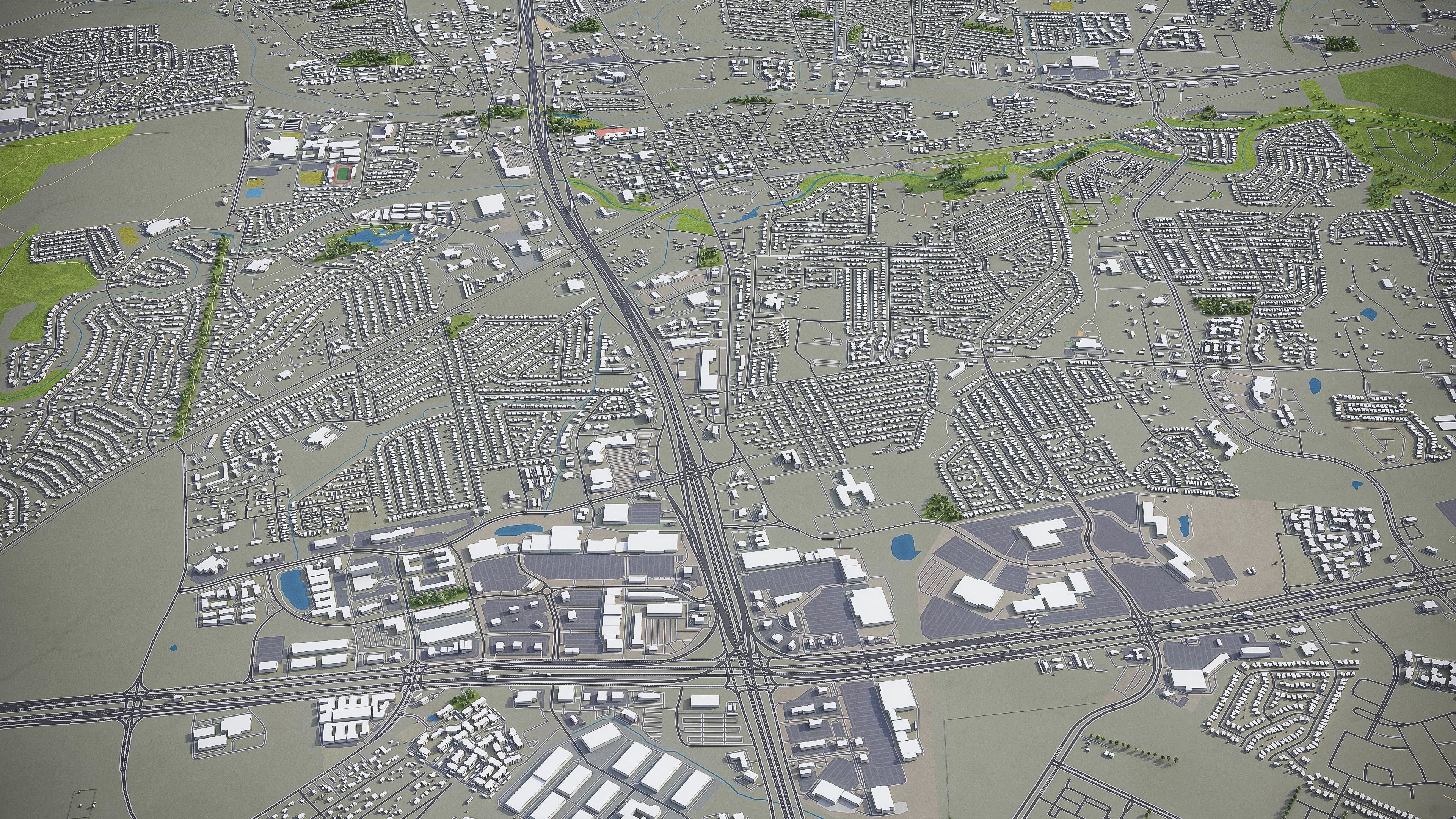 Round Rock  Low-poly 3D model_2