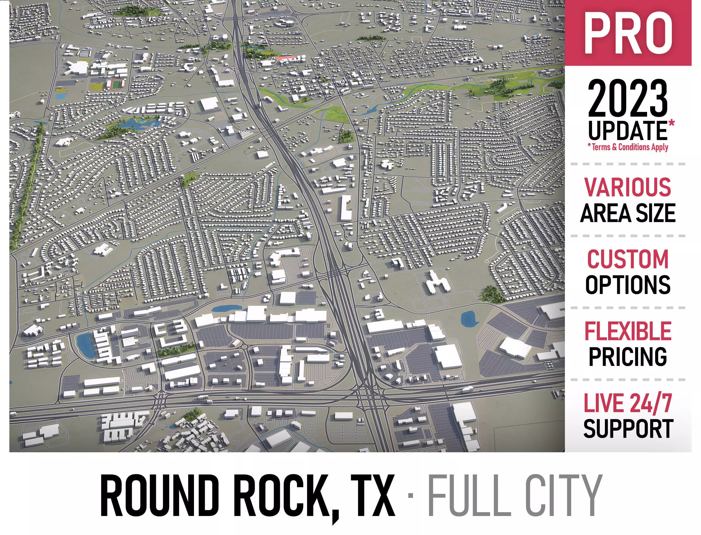 Round Rock  Low-poly 3D model_0