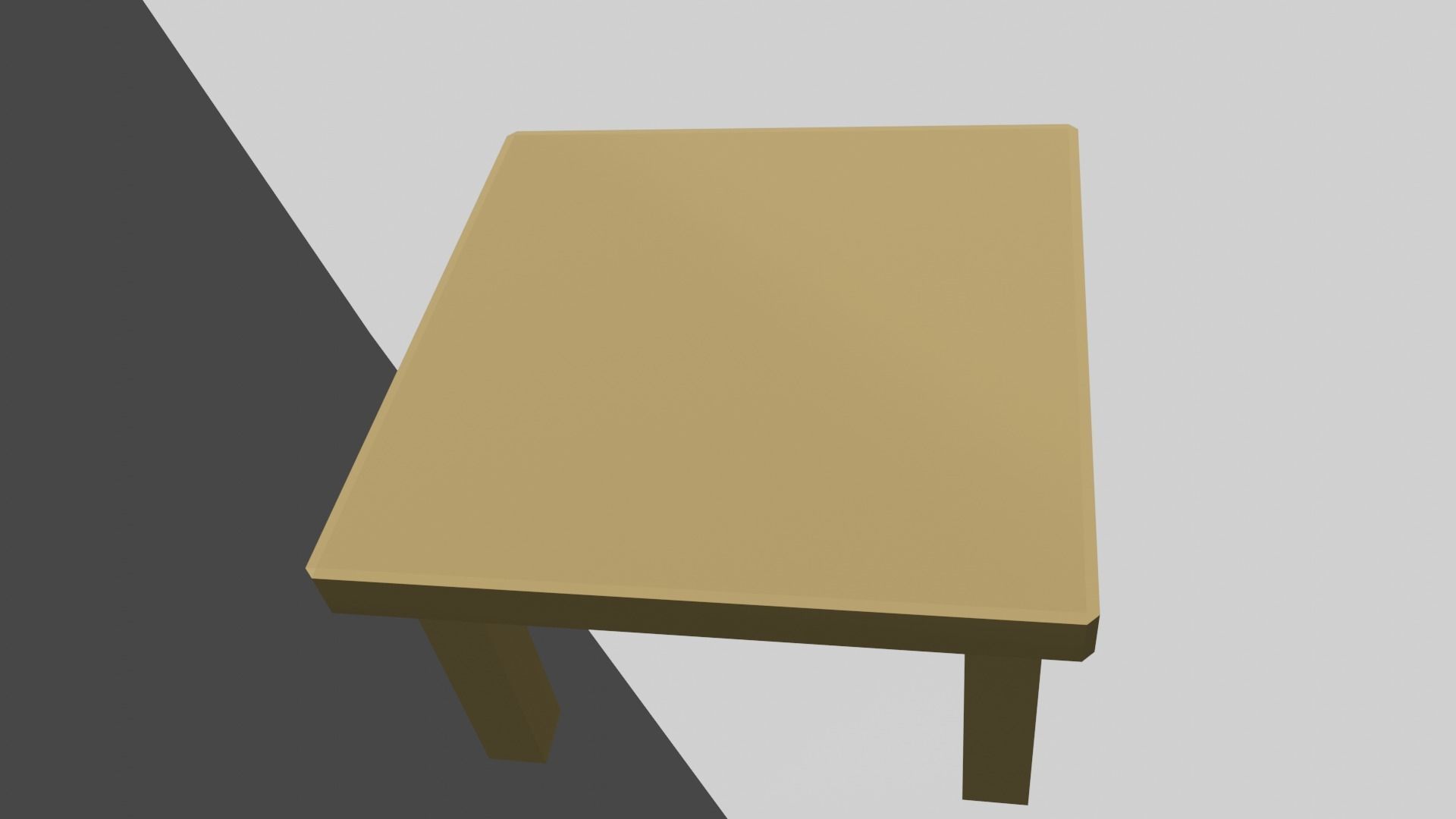 Minimalist textured table fbx obj stl Free low-poly 3D model_1