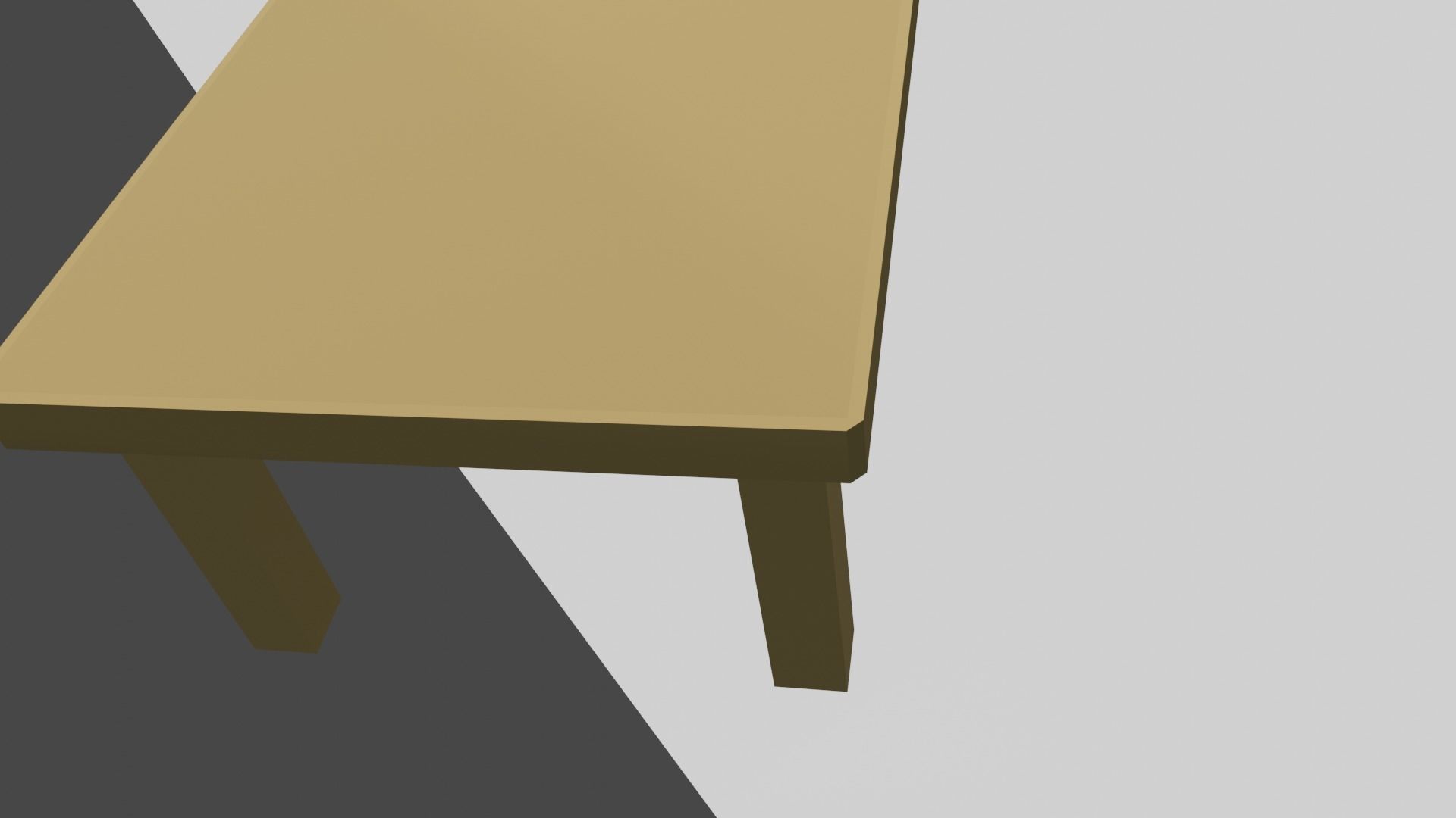 Minimalist textured table fbx obj stl Free low-poly 3D model_3
