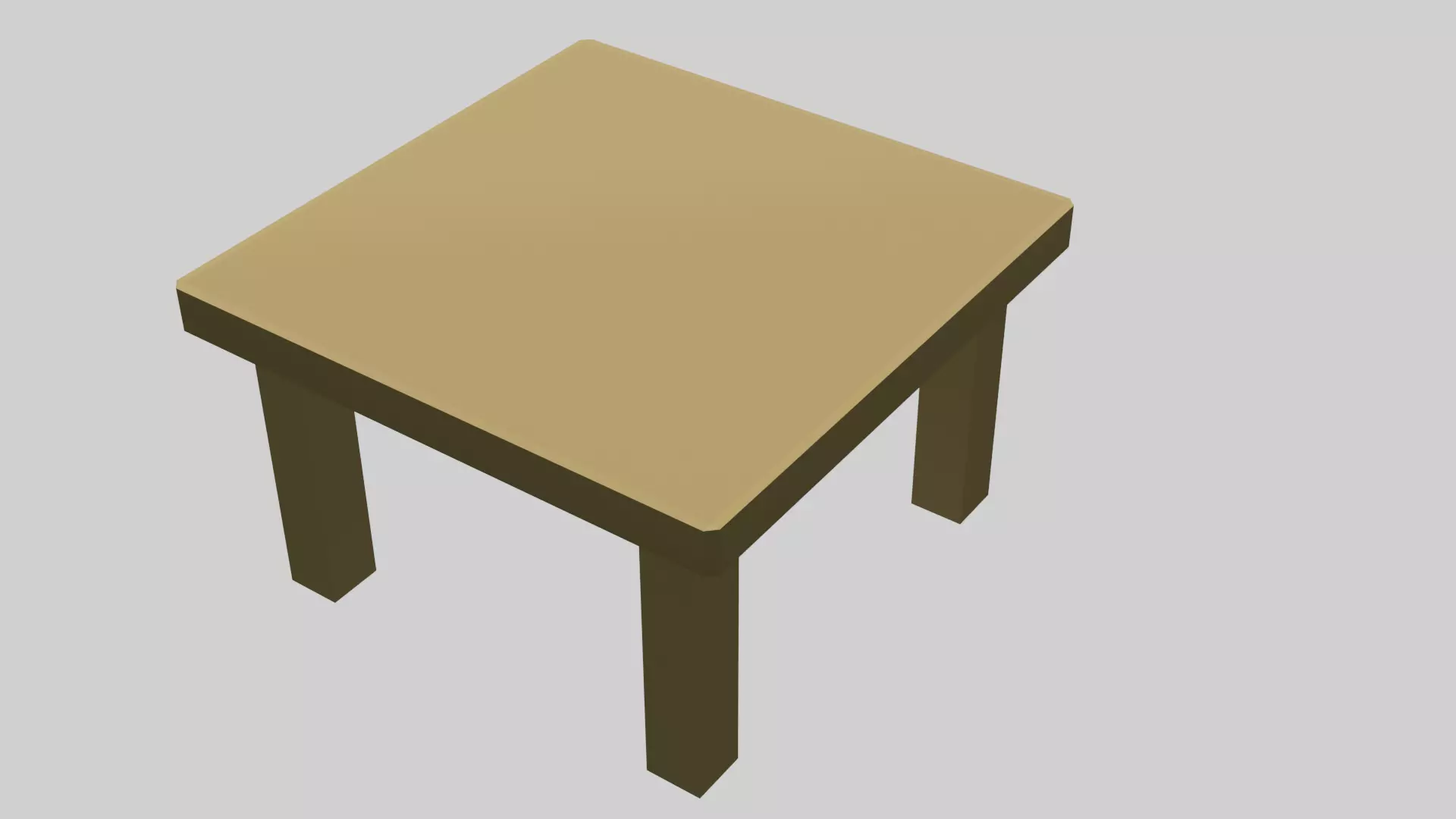 Minimalist textured table fbx obj stl Free low-poly 3D model_0