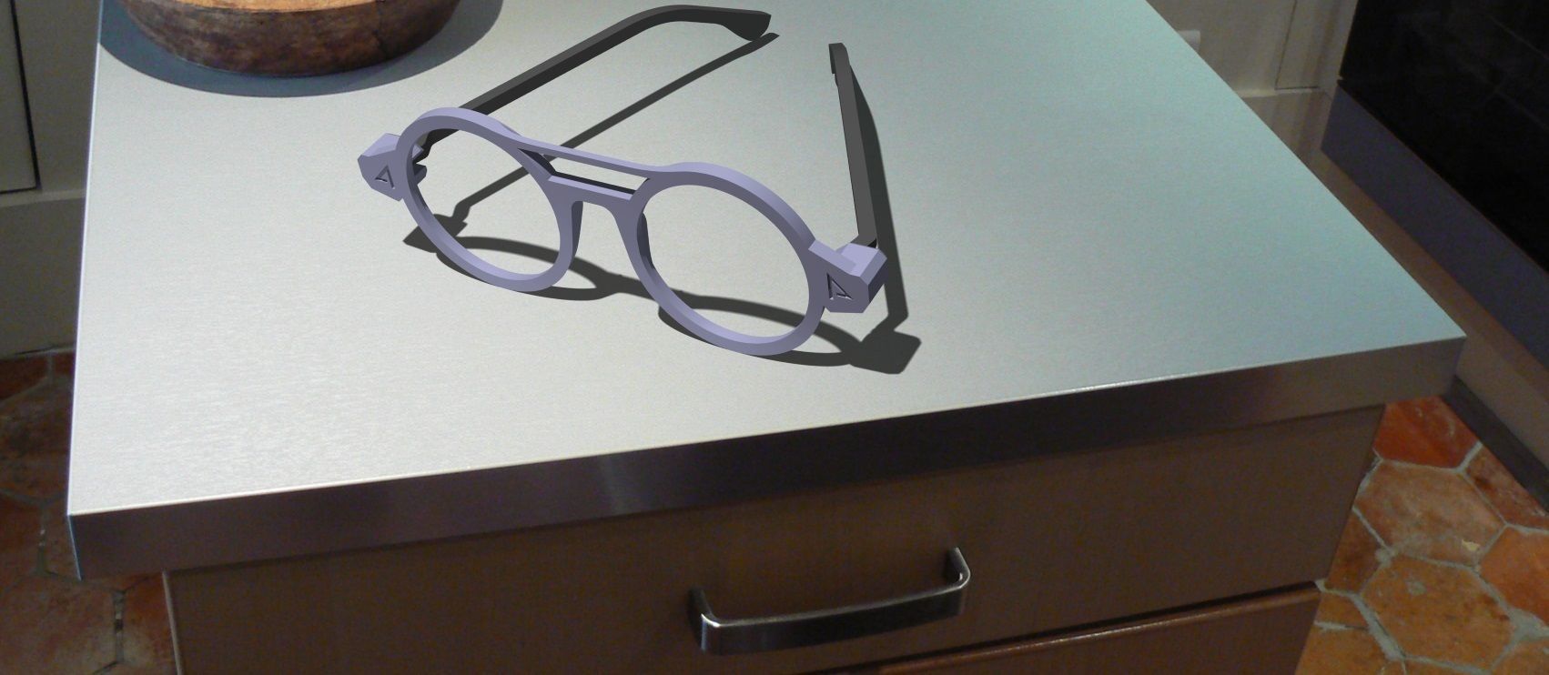 Vintage glasses - 3D printable  3D print model_5
