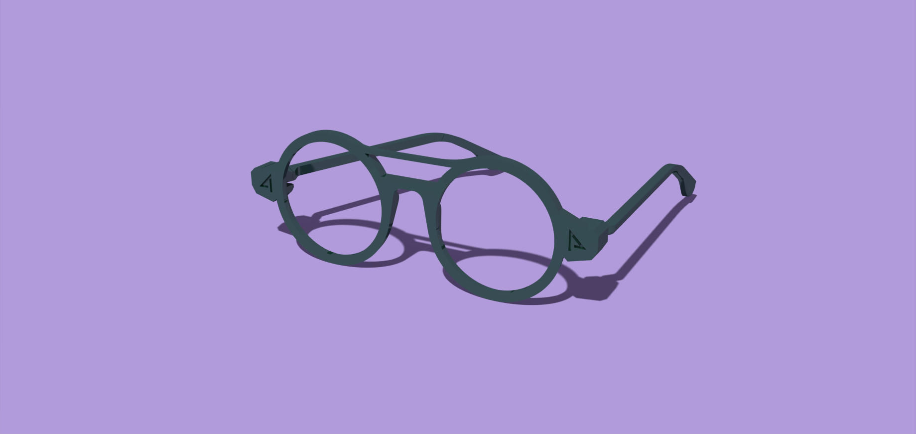 Vintage glasses - 3D printable  3D print model_1