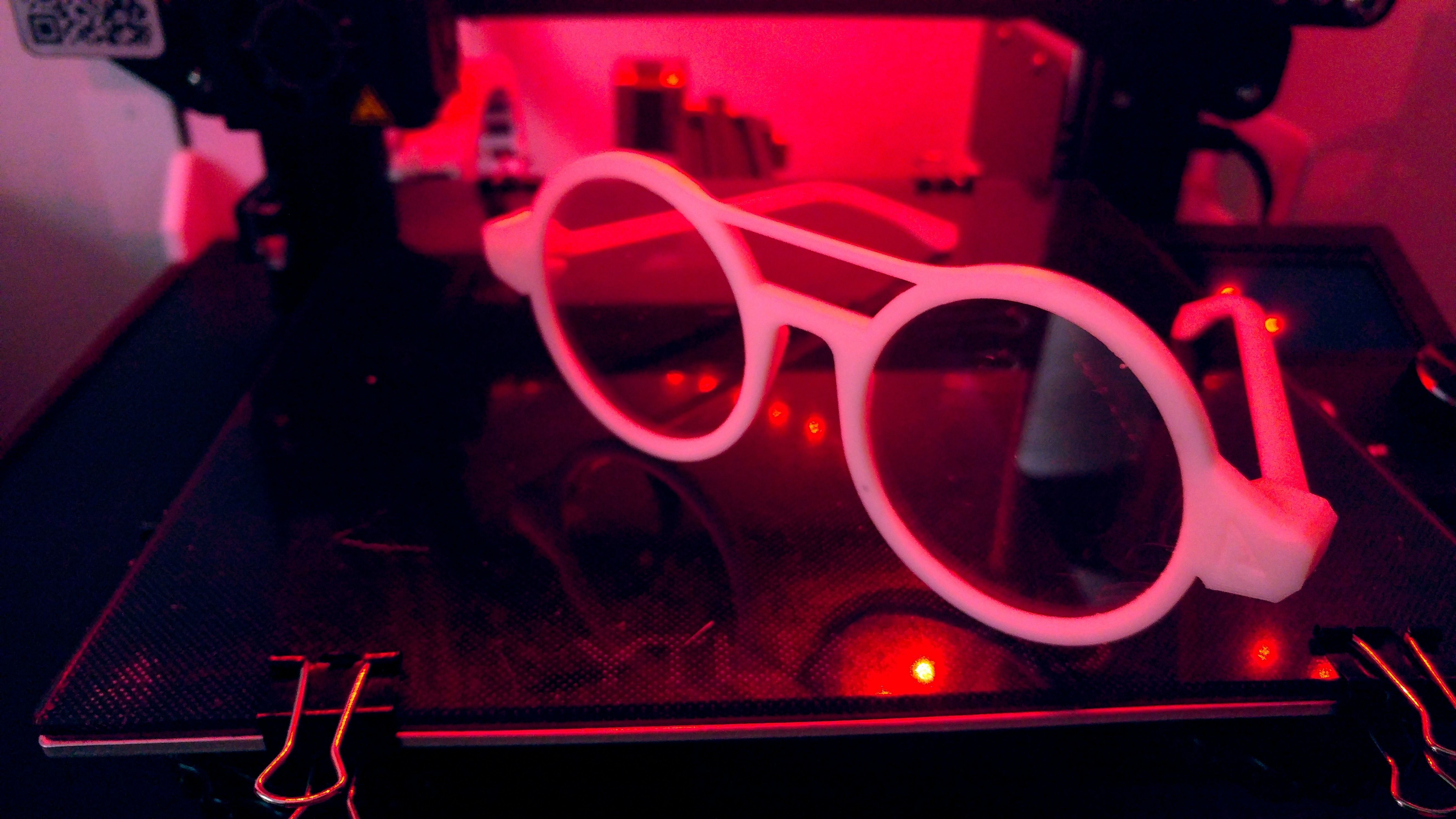 Vintage glasses - 3D printable  3D print model_3