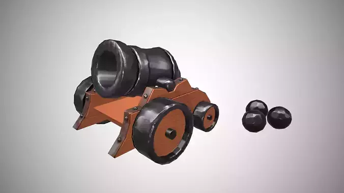 Stylized cannon - PBR