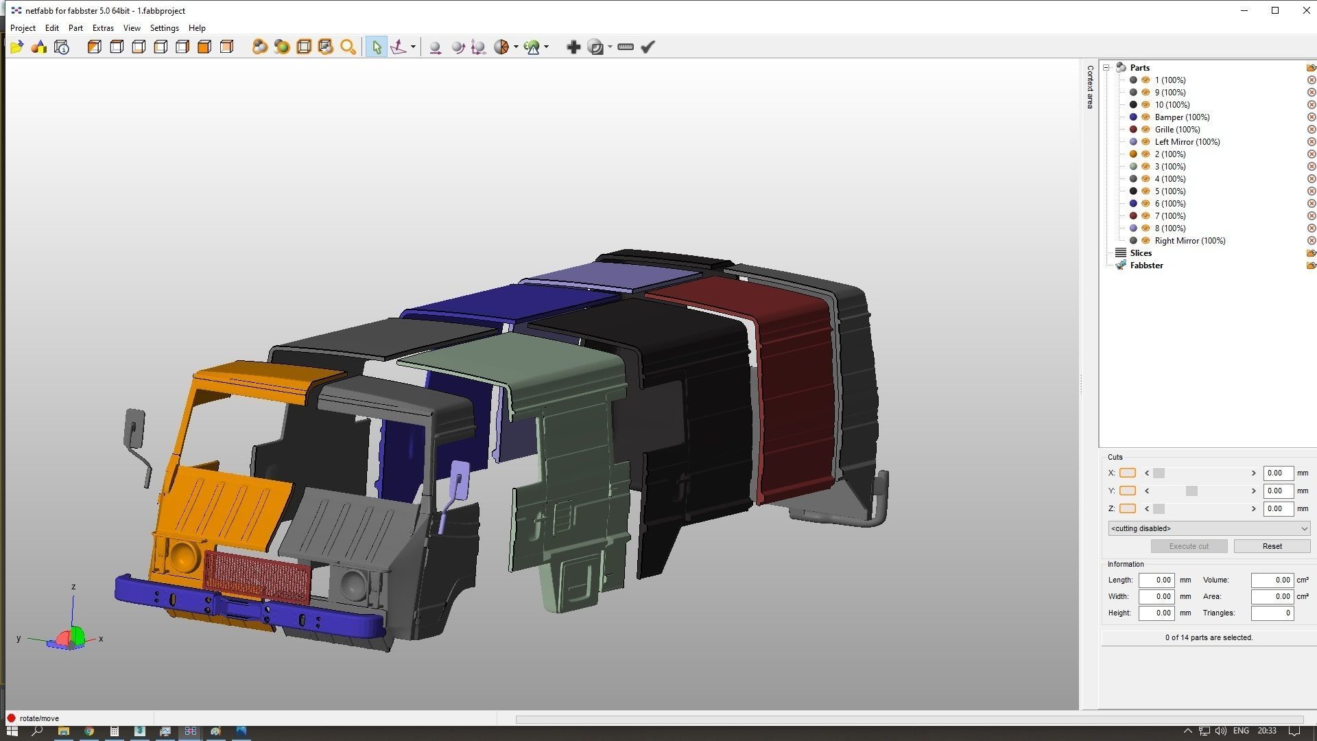 Pinzgauer 712K 6X6 Body For Print 3D print model_4