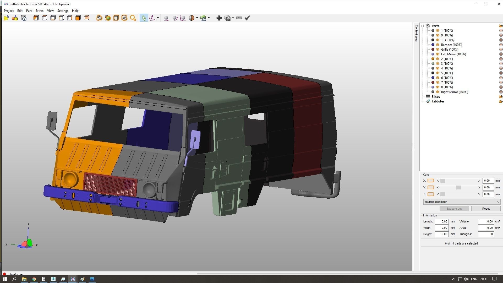 Pinzgauer 712K 6X6 Body For Print 3D print model_3