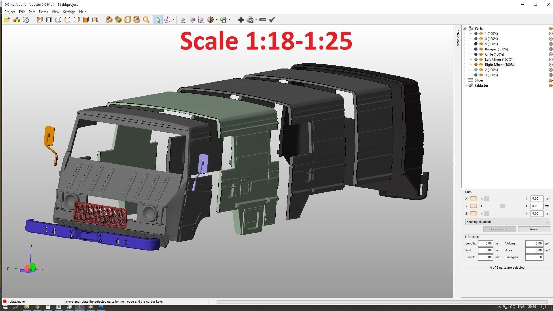 Pinzgauer 712K 6X6 Body For Print 3D print model_7