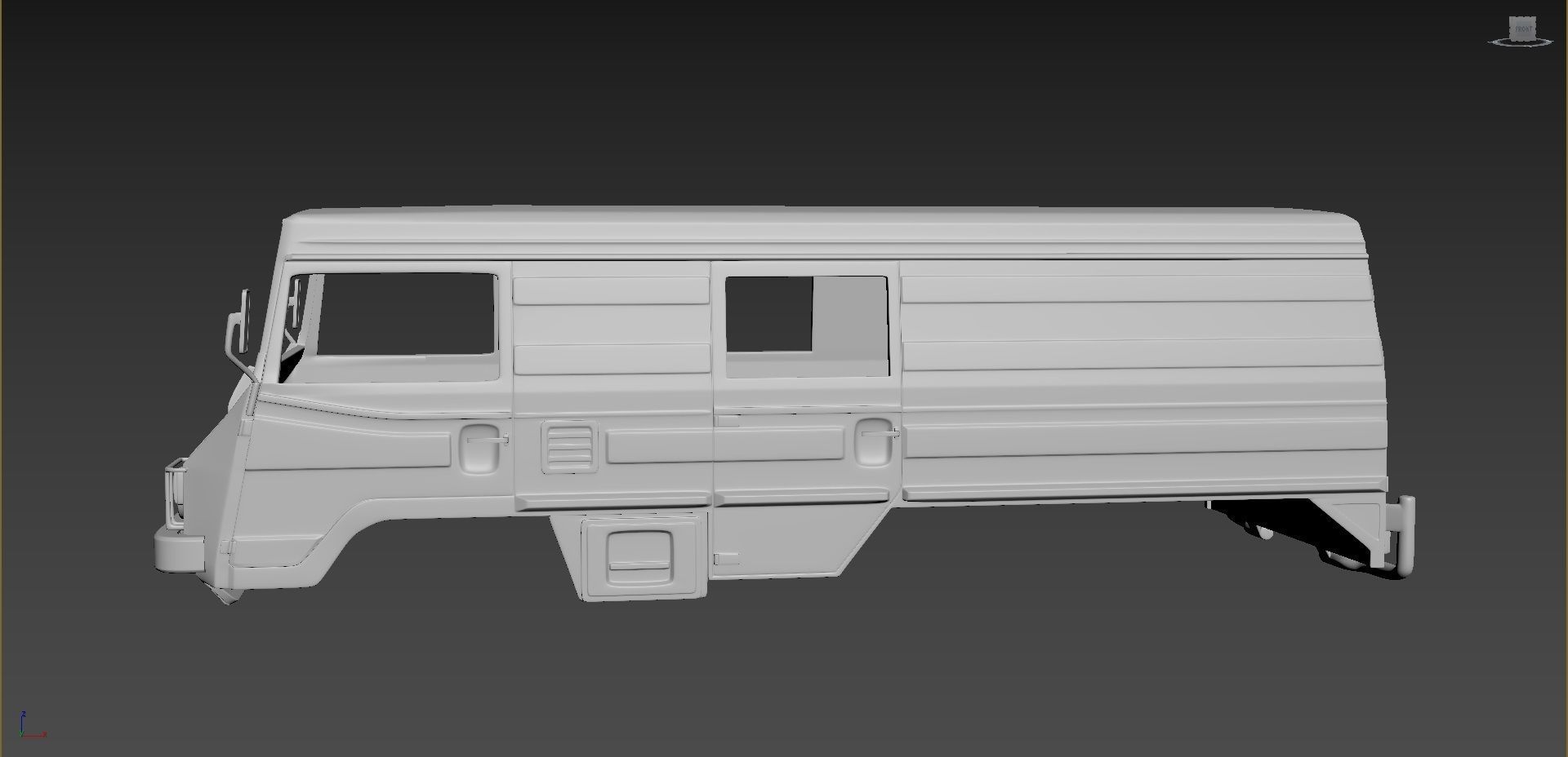 Pinzgauer 712K 6X6 Body For Print 3D print model_1