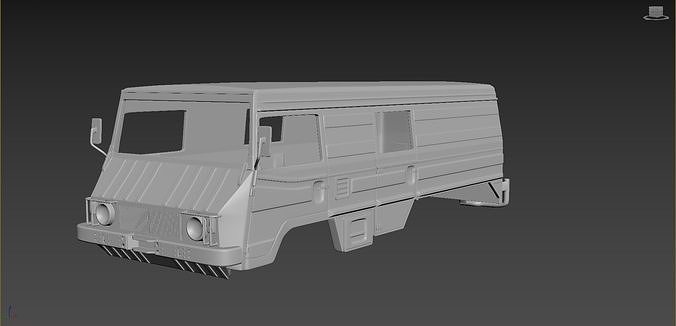 Pinzgauer 712K 6X6 Body For Print 3D print model