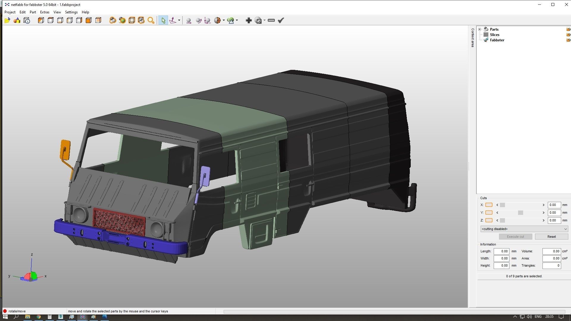 Pinzgauer 712K 6X6 Body For Print 3D print model_6