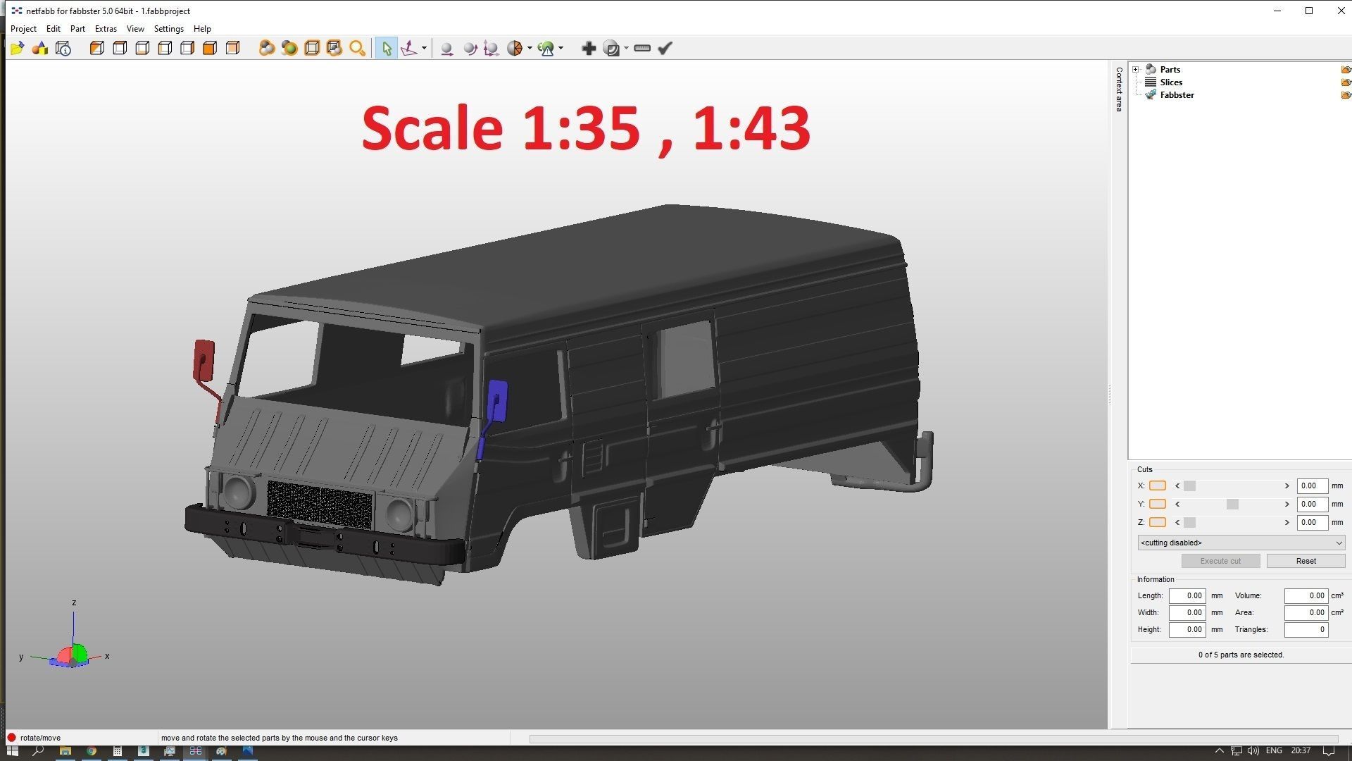 Pinzgauer 712K 6X6 Body For Print 3D print model_8