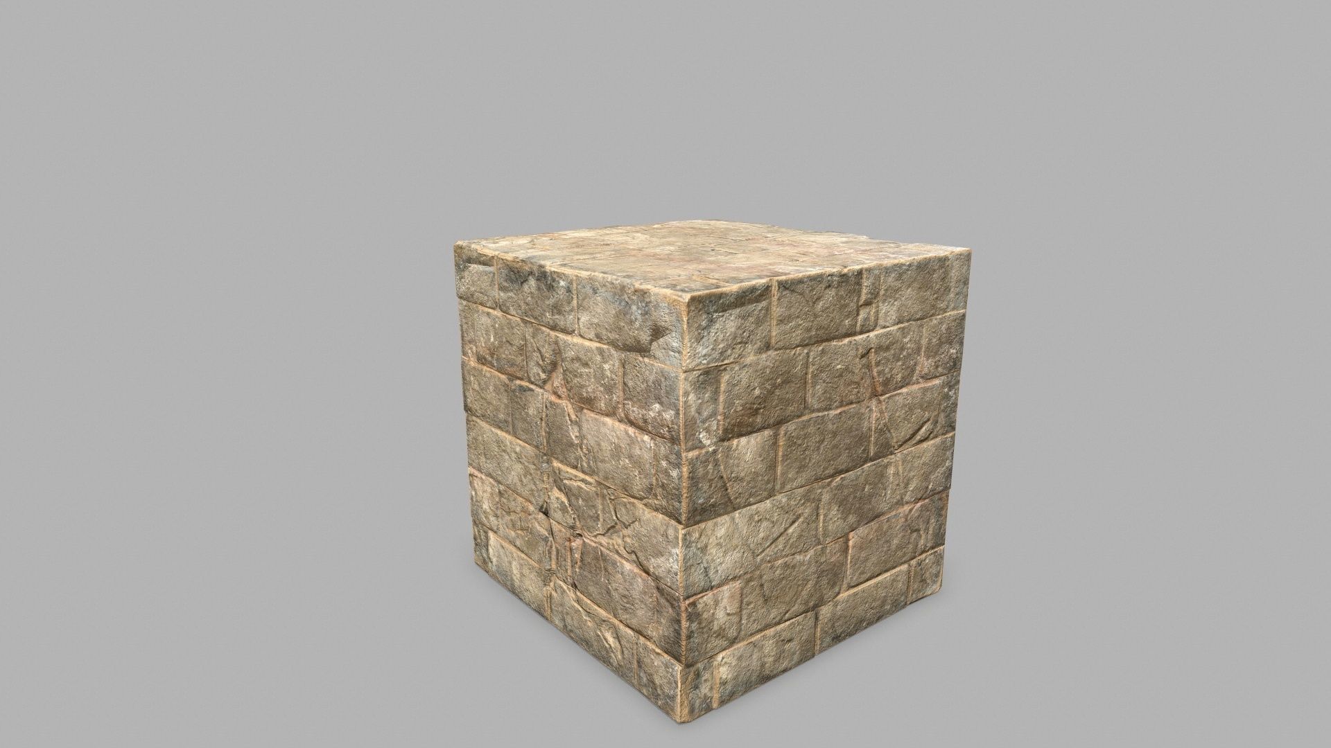 Stair Set stone arch with stairs Low-poly 3D model_19