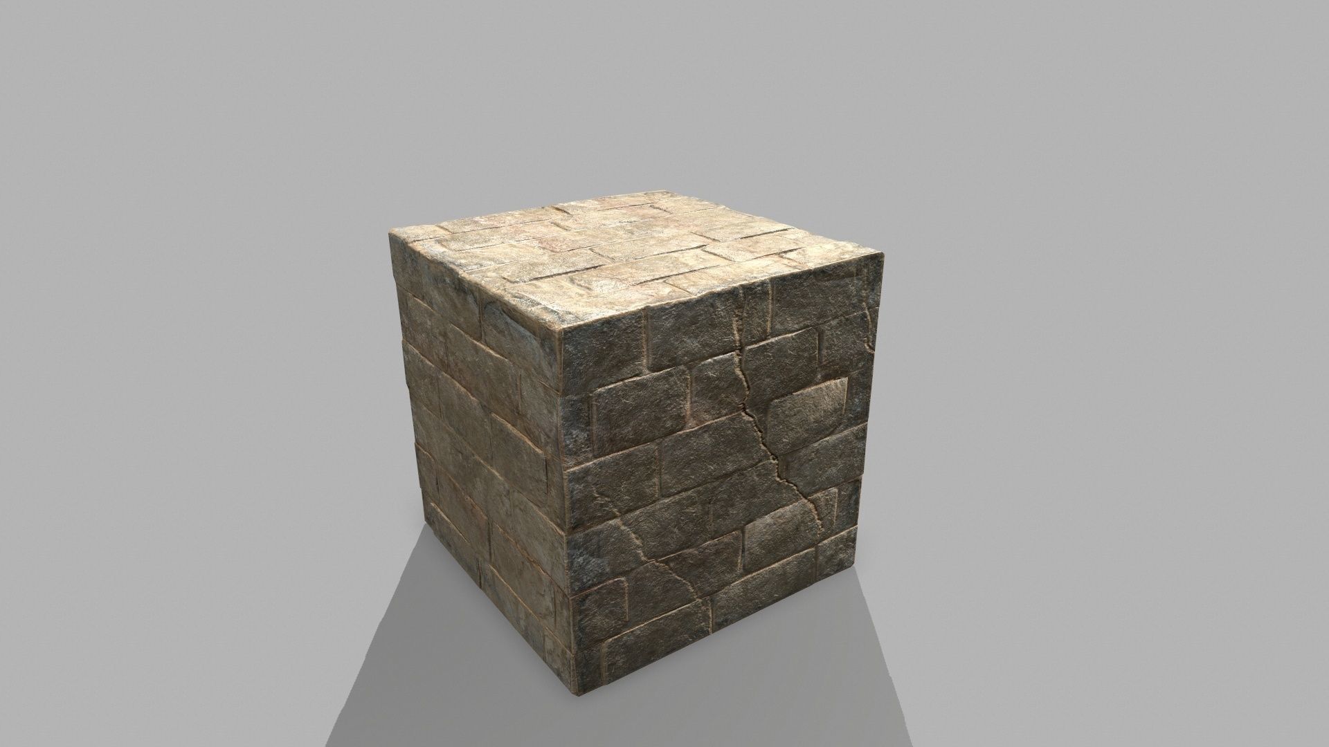Stair Set stone arch with stairs Low-poly 3D model_20