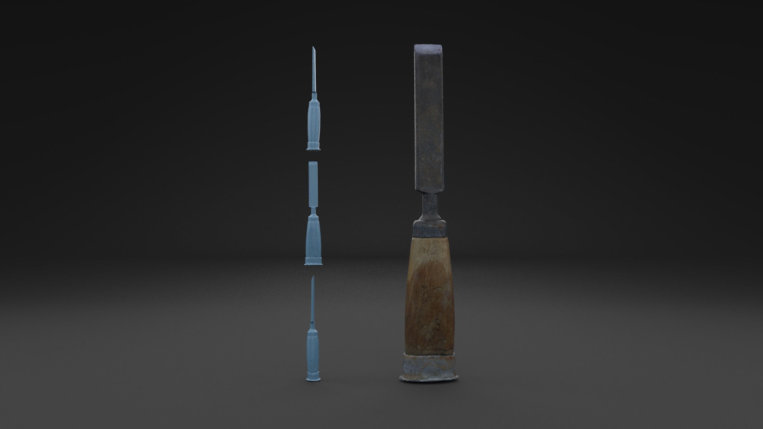 Scanned Chisel HIGH POLY
