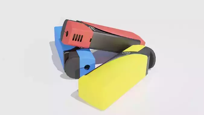 Lighter Low-poly 3D model mobile phone with case
