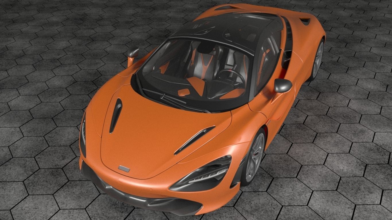 Mclaren 720s 3D model_4