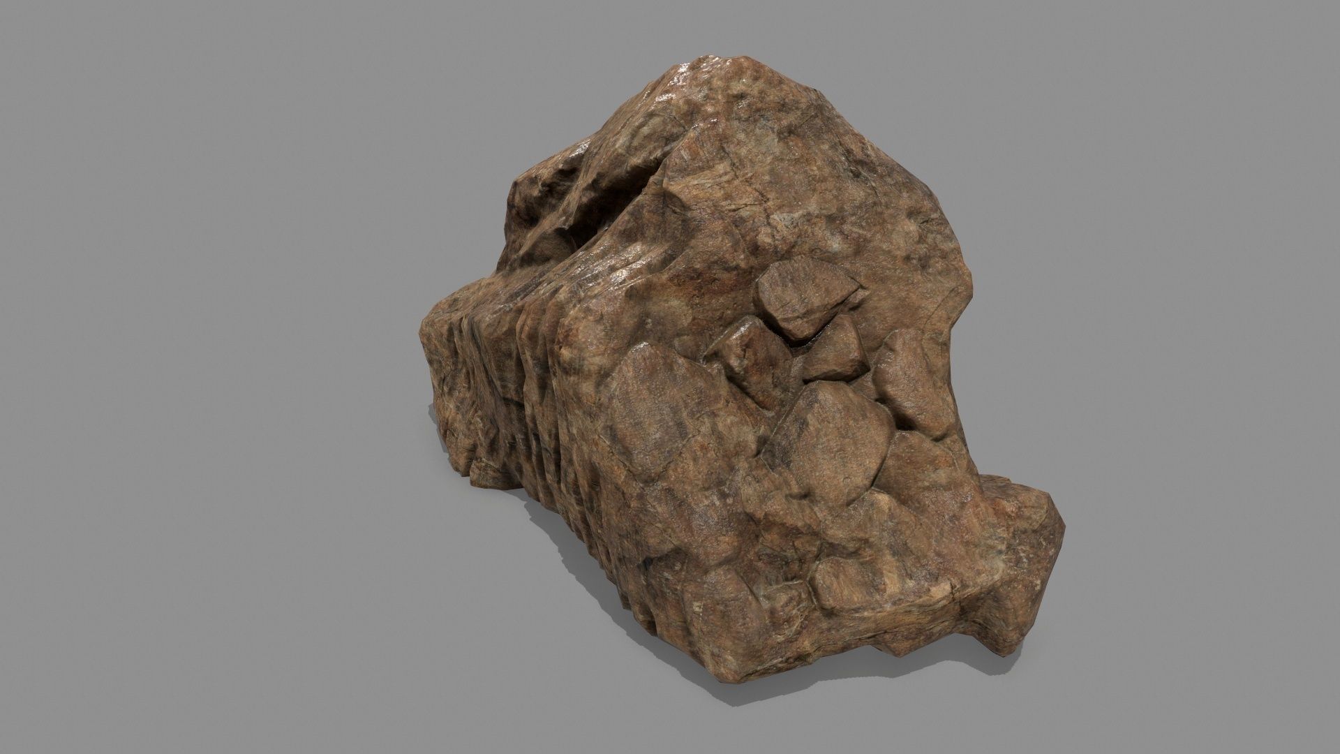 desert rock set 1 Low-poly 3D model_14