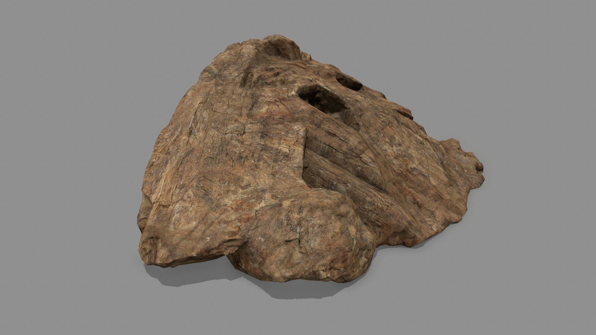 desert rock set 1 Low-poly 3D model_5