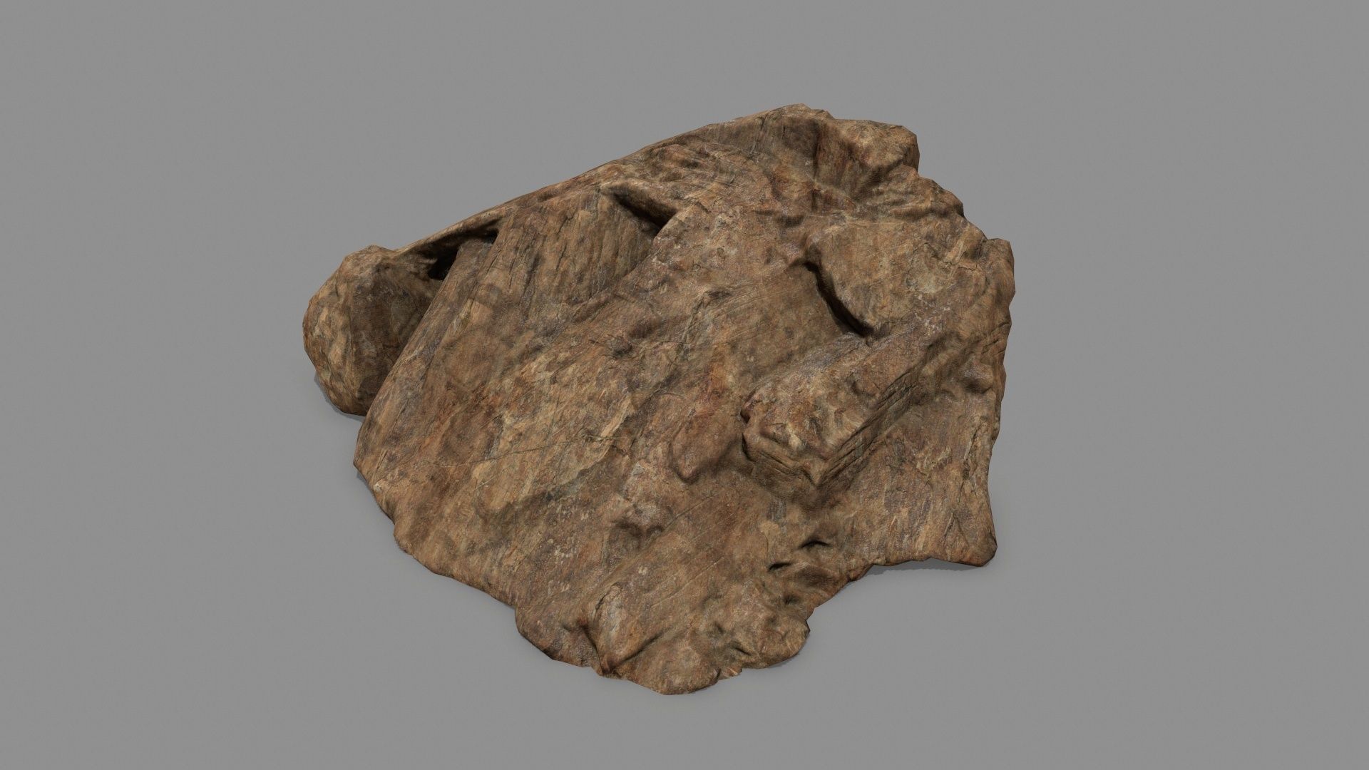 desert rock set 1 Low-poly 3D model_4