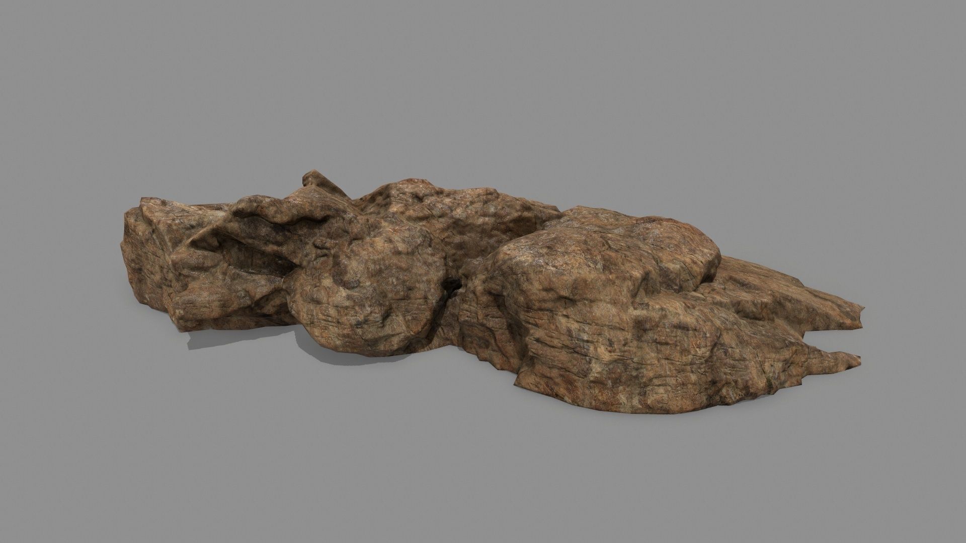 desert rock set 1 Low-poly 3D model_7