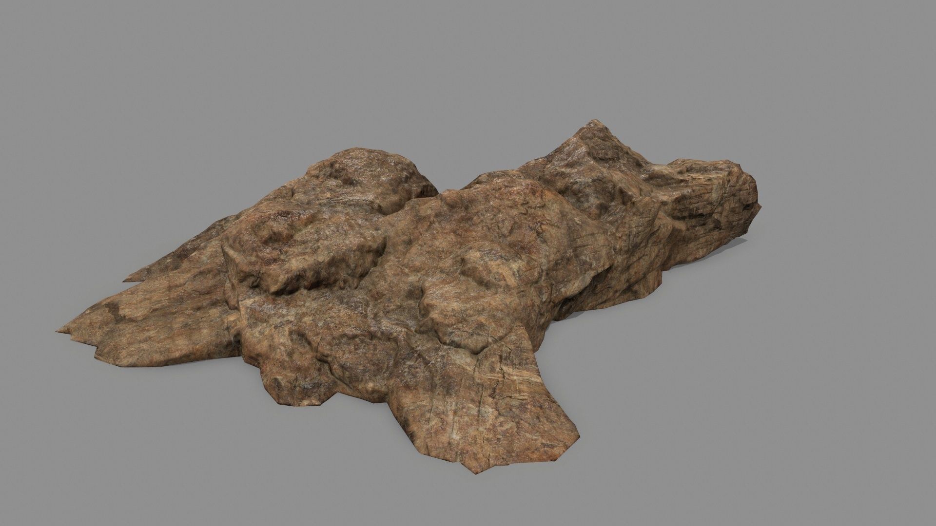 desert rock set 1 Low-poly 3D model_6