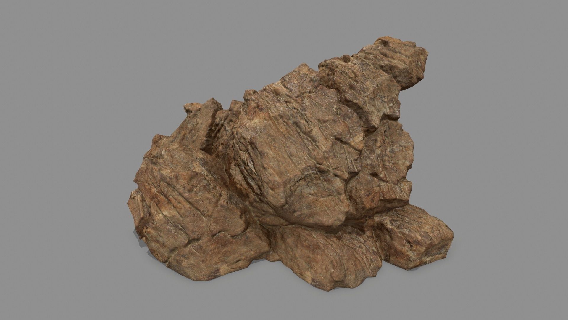 desert rock set 1 Low-poly 3D model_16