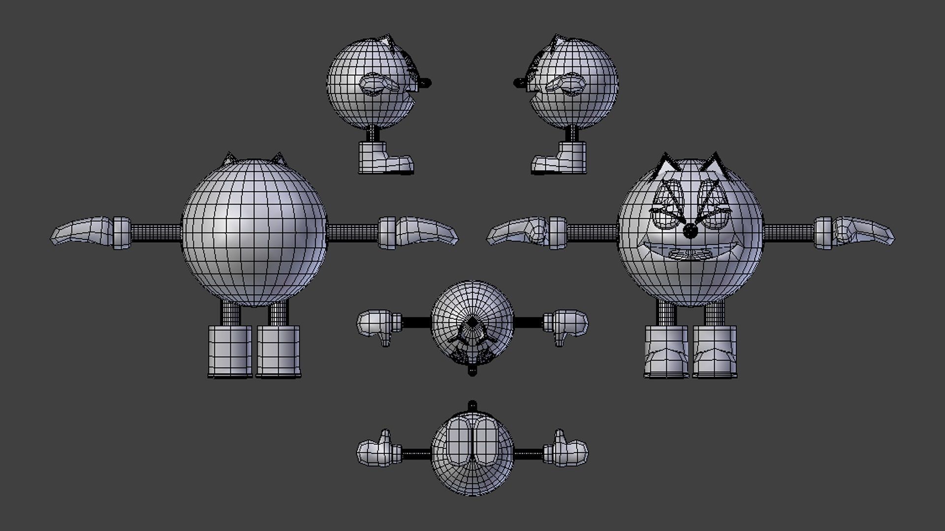 PAC-MAN WORLD Low-poly 3D model_11