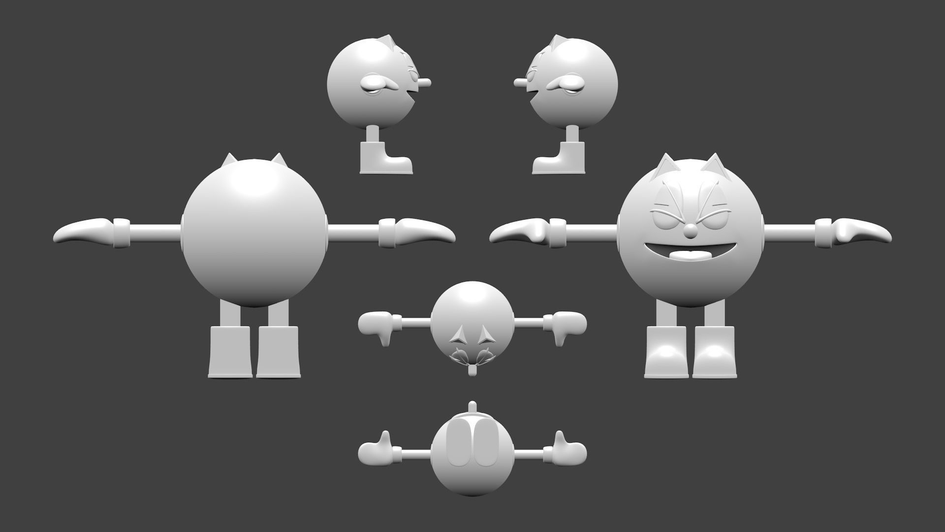 PAC-MAN WORLD Low-poly 3D model_8