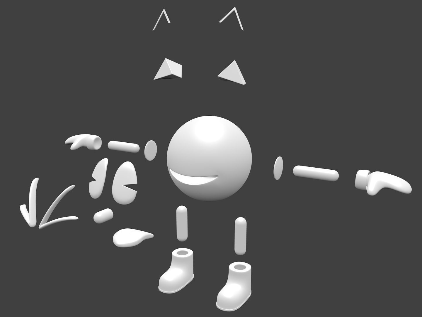 PAC-MAN WORLD Low-poly 3D model_9