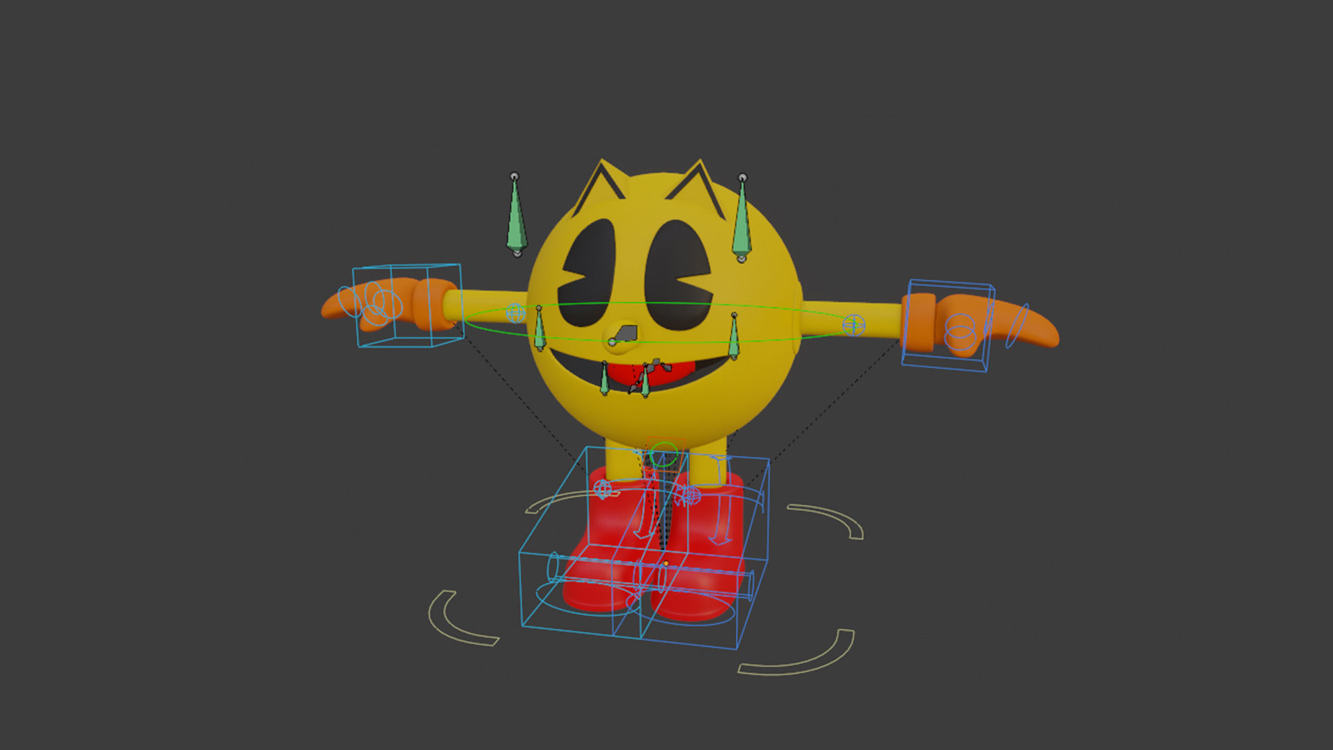 PAC-MAN WORLD Low-poly 3D model_3