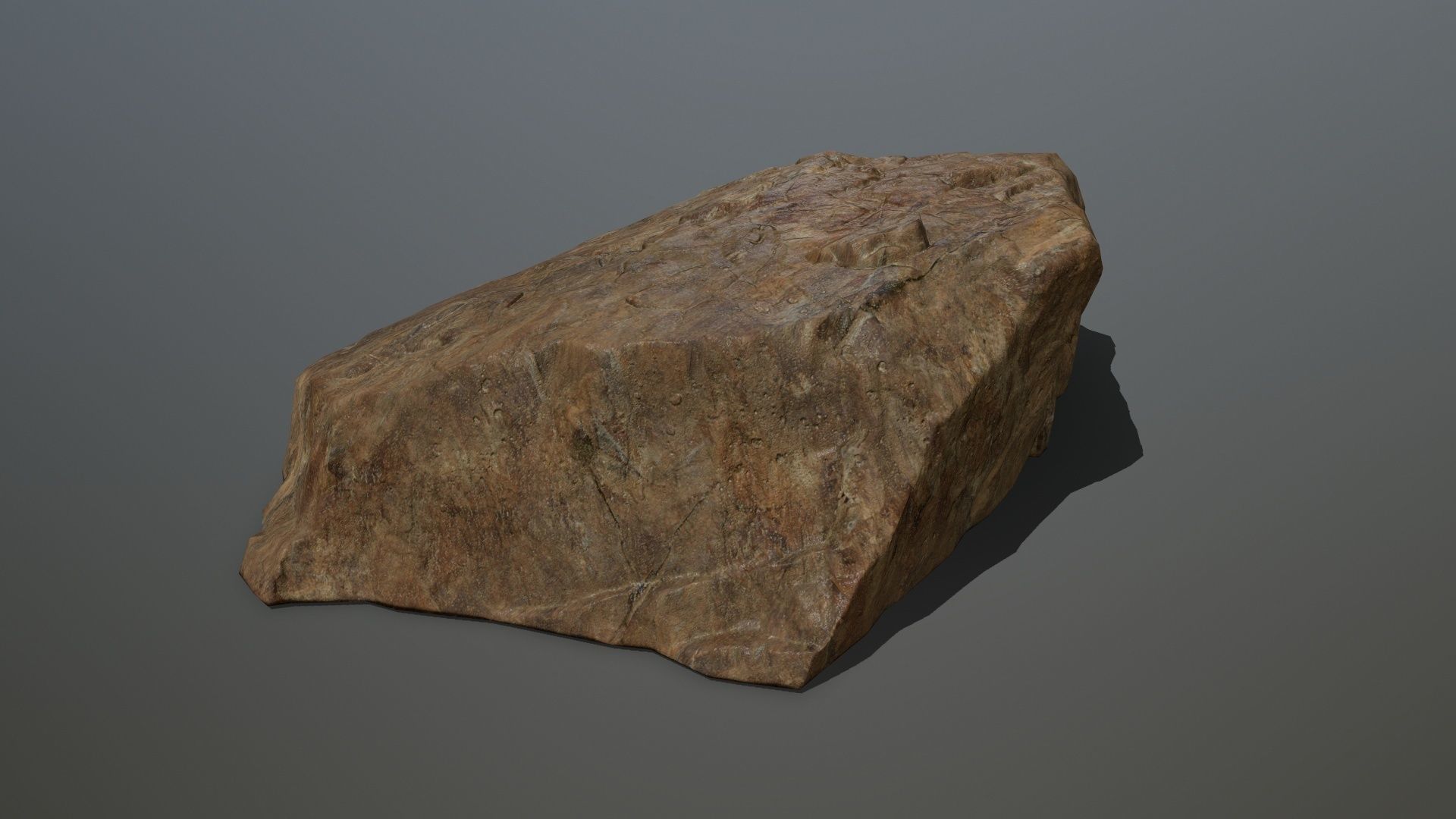 desert rock set 2 Low-poly 3D model_10