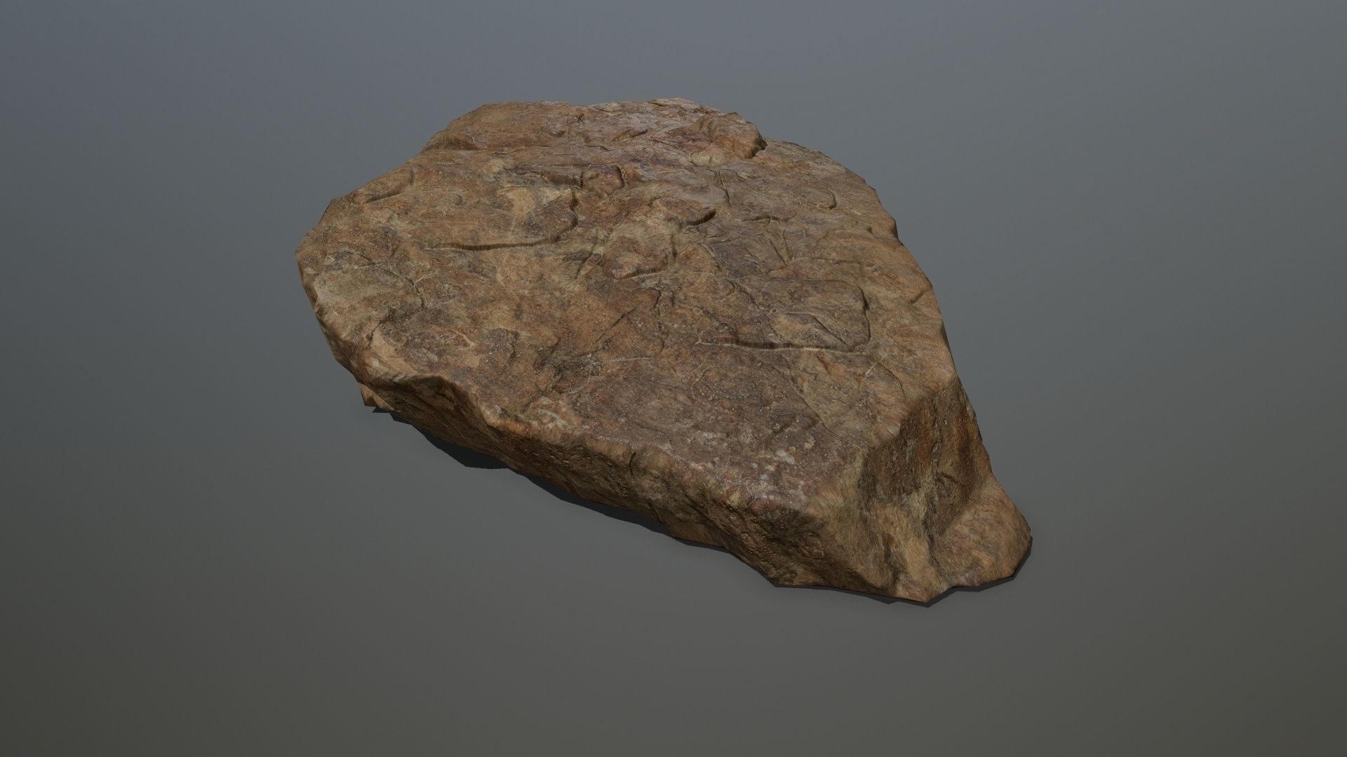 desert rock set 2 Low-poly 3D model_9