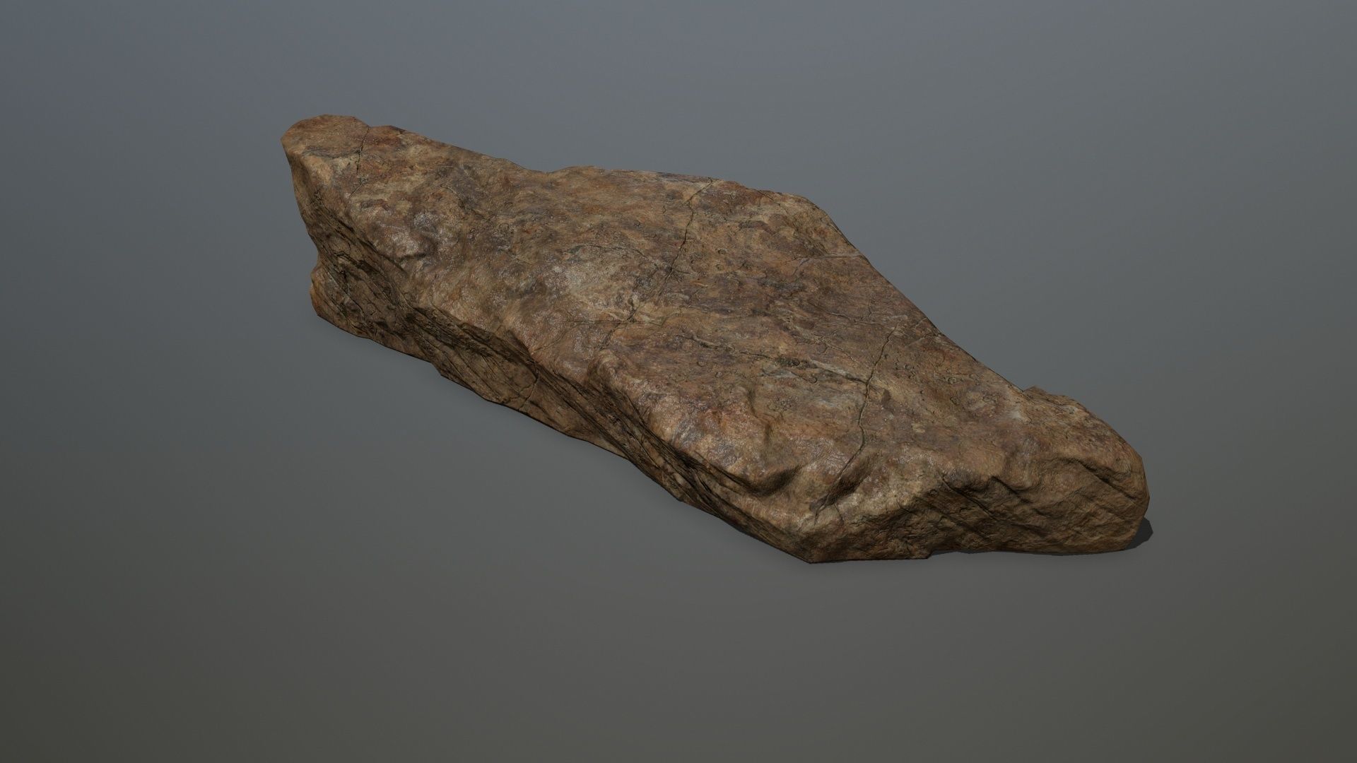 desert rock set 2 Low-poly 3D model_16