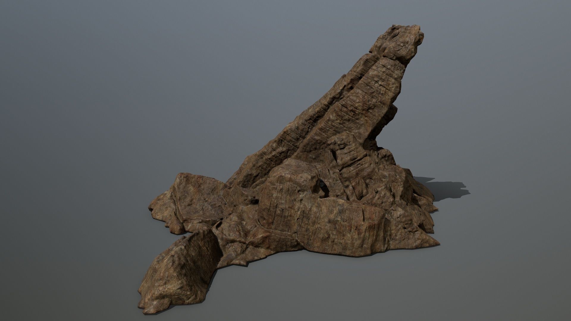 desert rock set 2 Low-poly 3D model_19