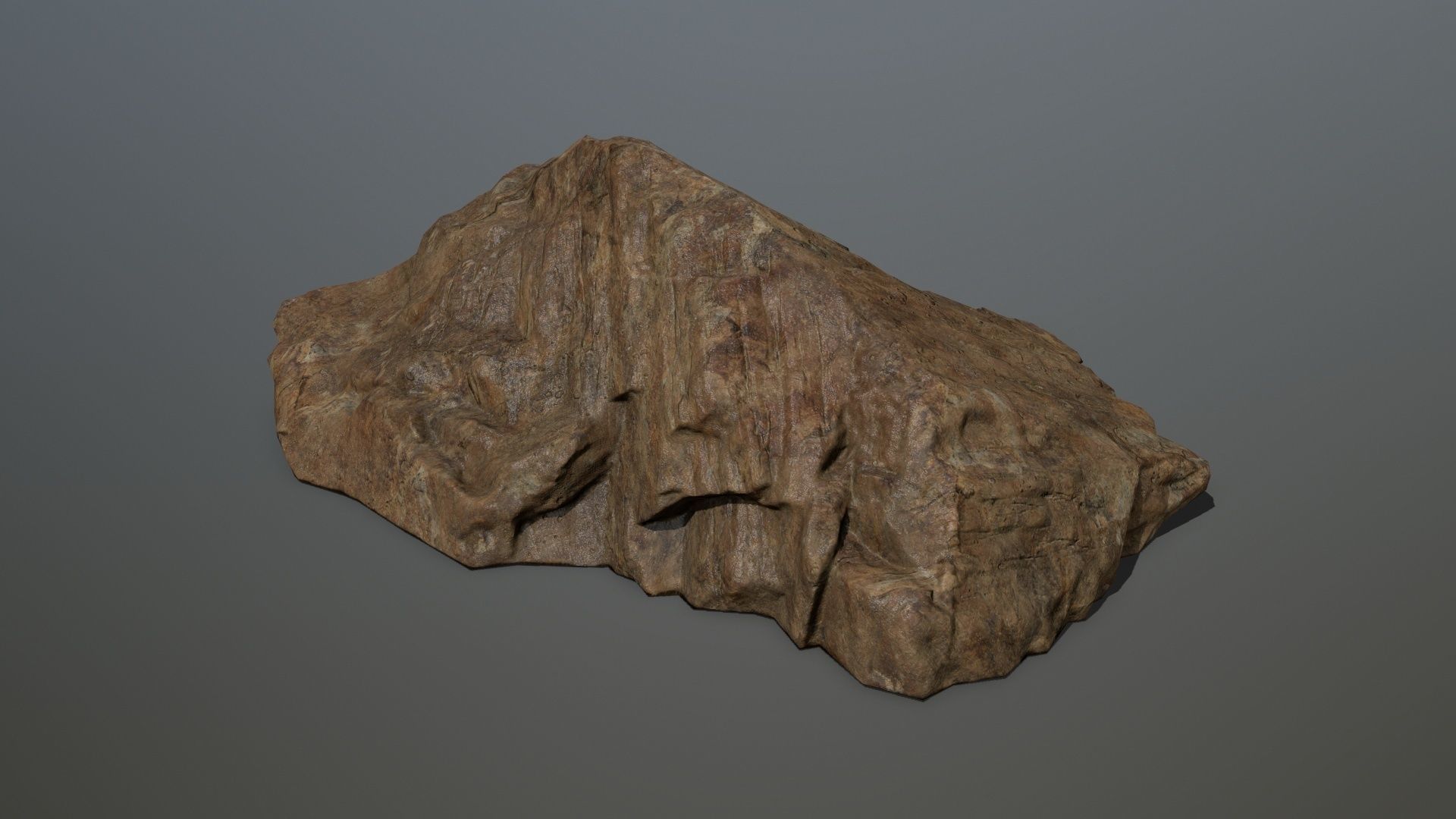 desert rock set 2 Low-poly 3D model_3