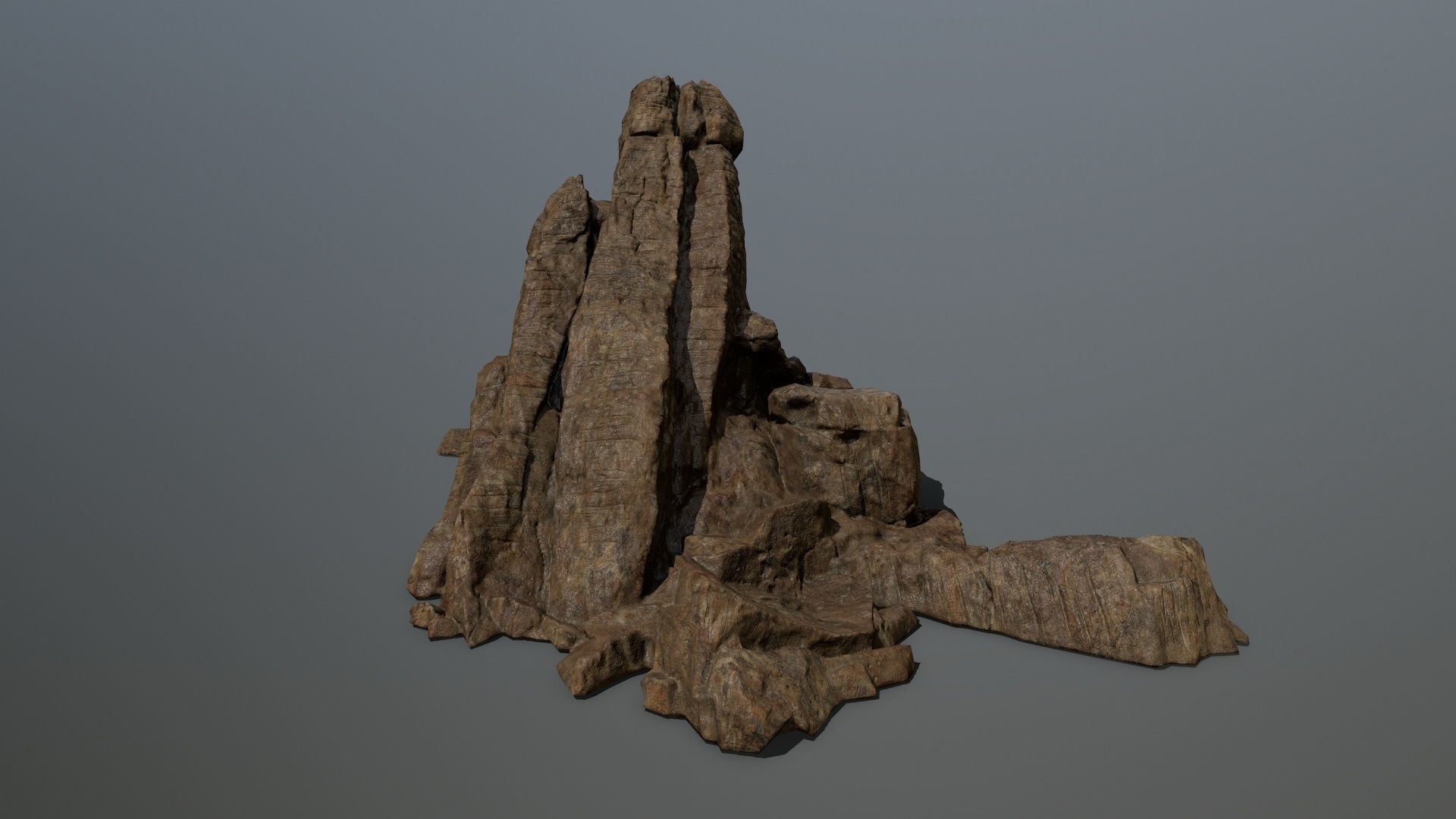 desert rock set 2 Low-poly 3D model_18
