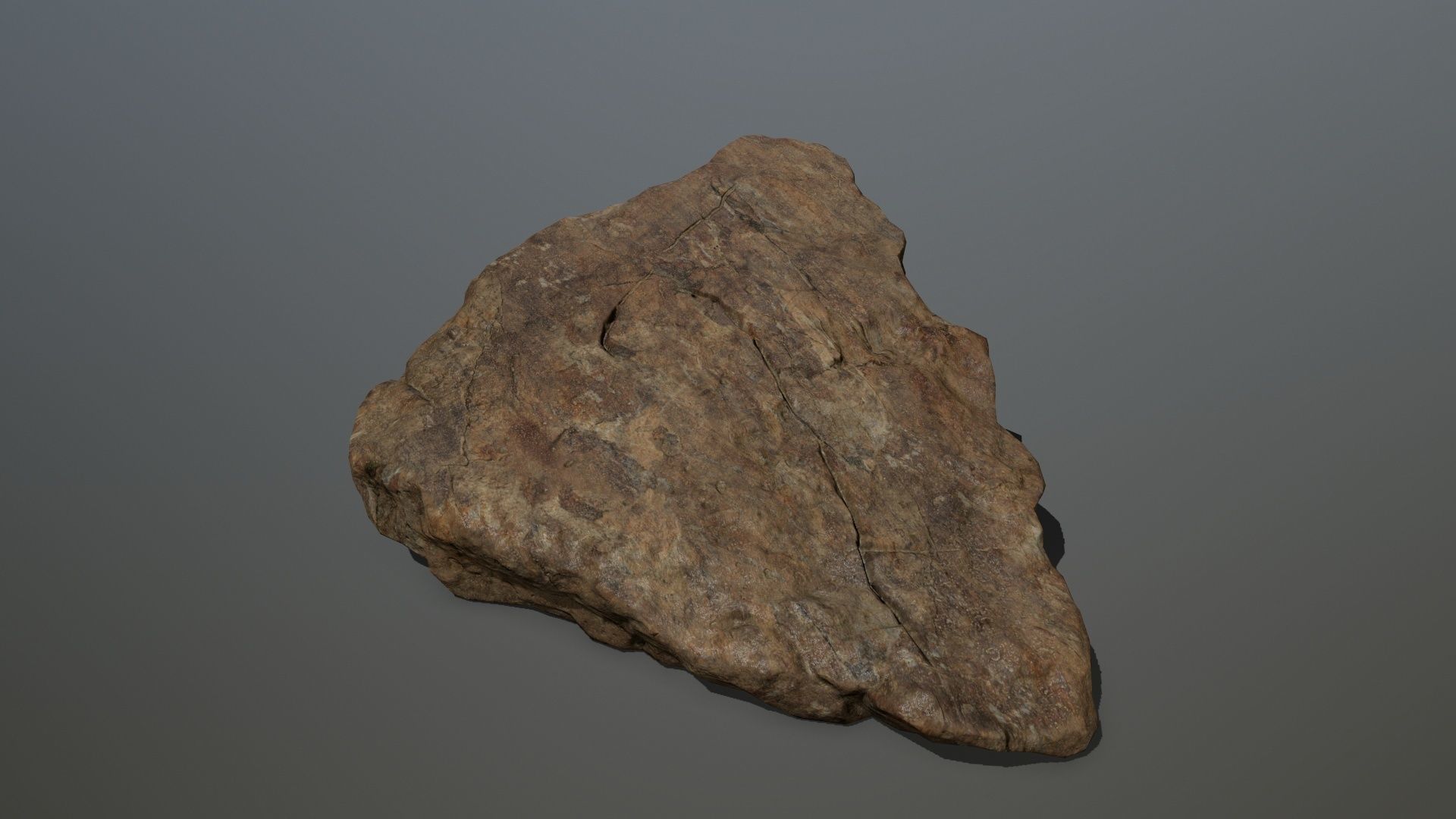 desert rock set 2 Low-poly 3D model_7