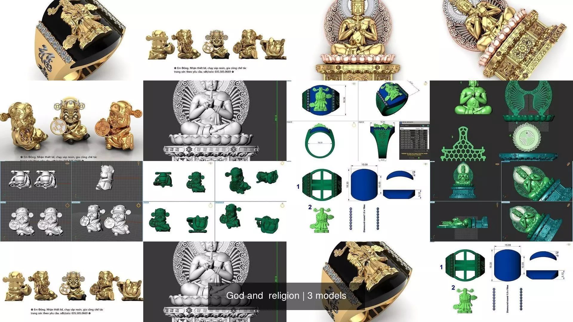 God and  religion 3D Model Collection_1