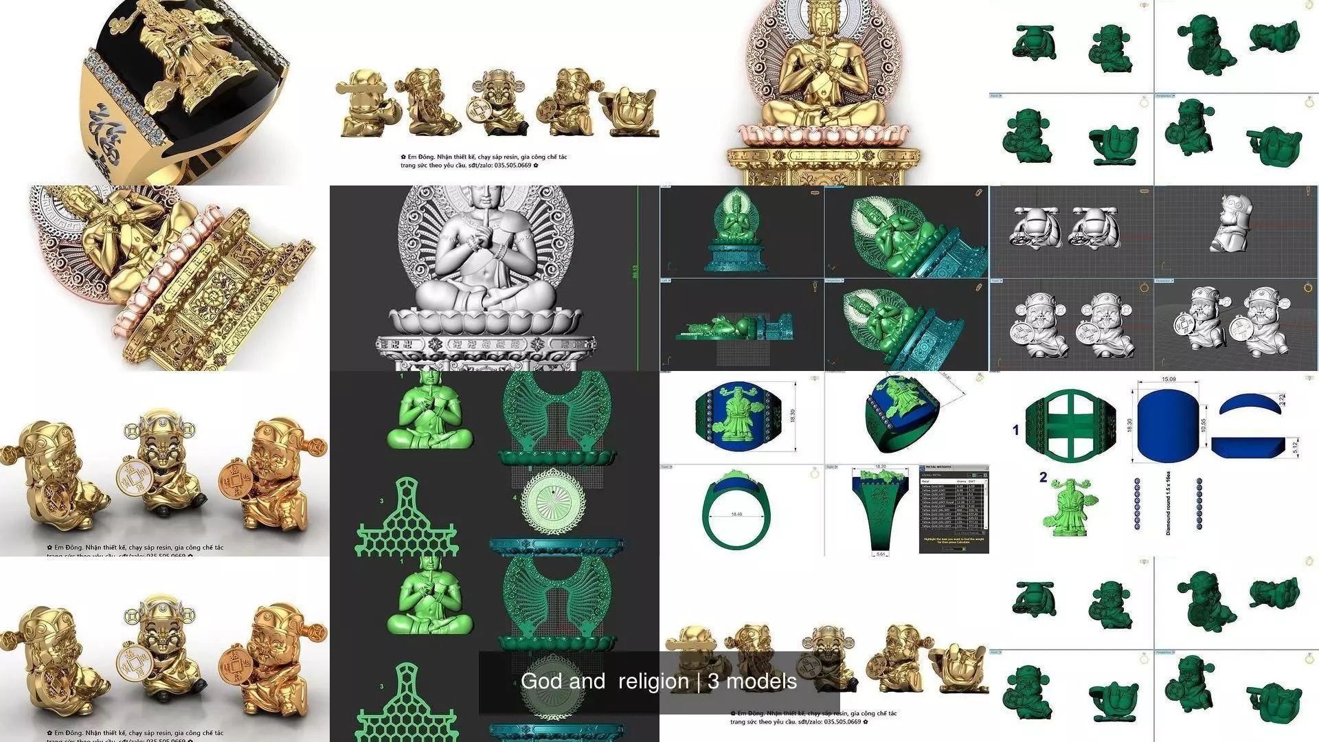 God and  religion 3D Model Collection_2