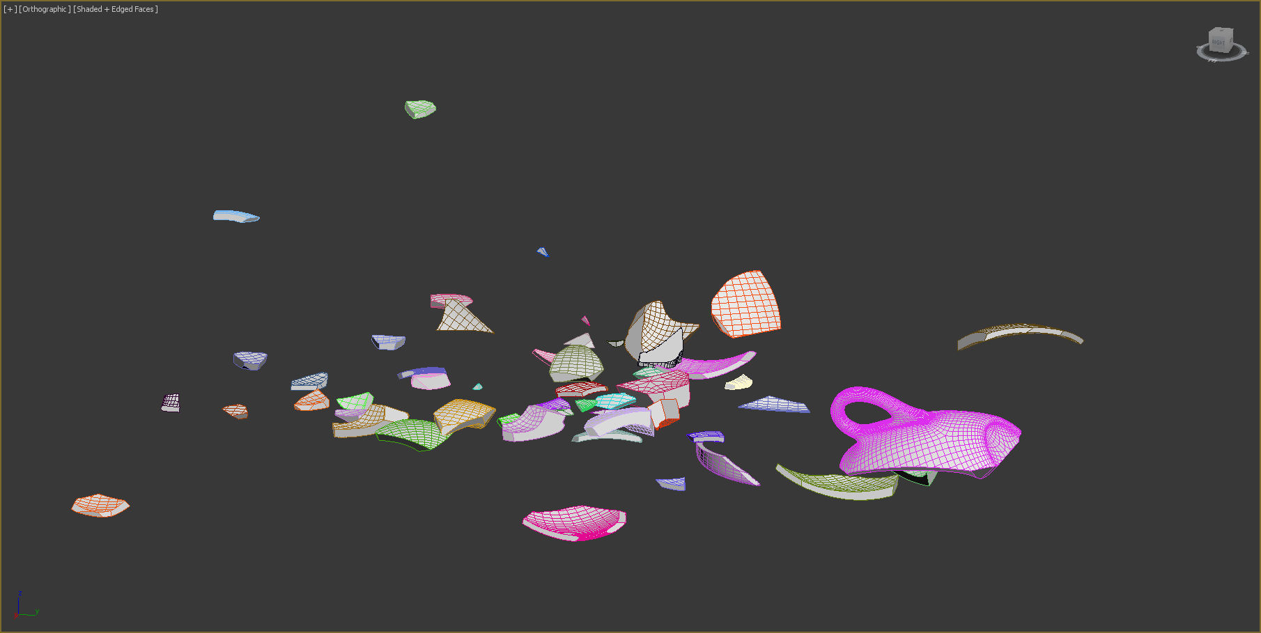 Broken Tableware 3D model_12