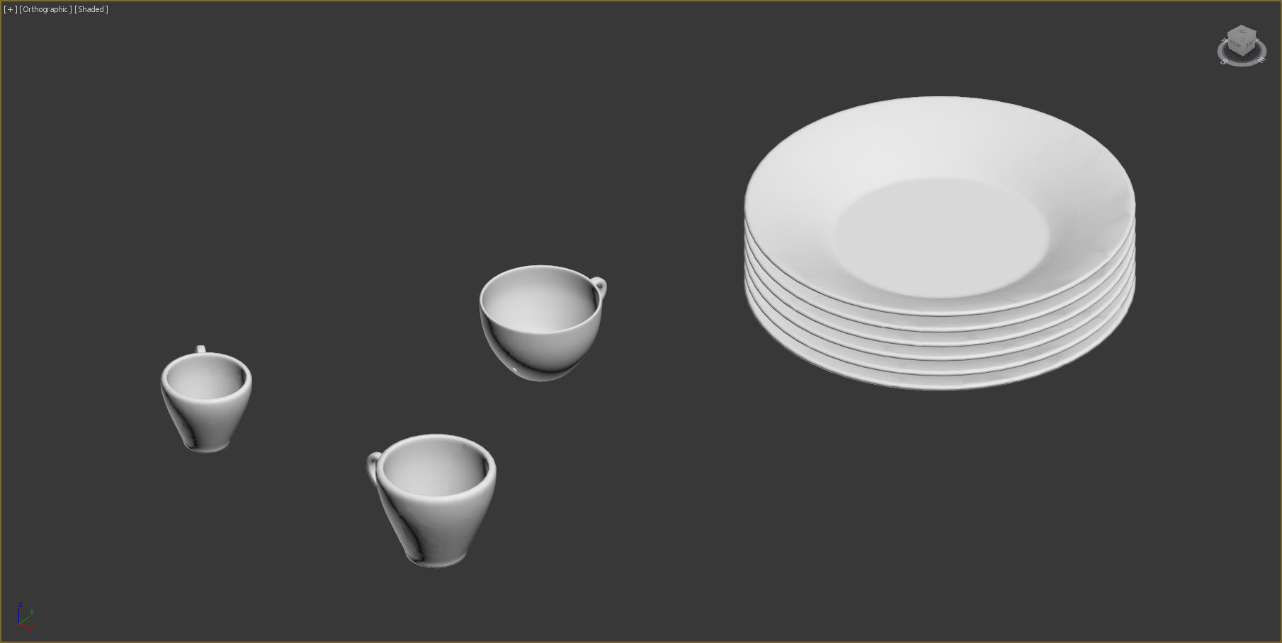 Broken Tableware 3D model_6