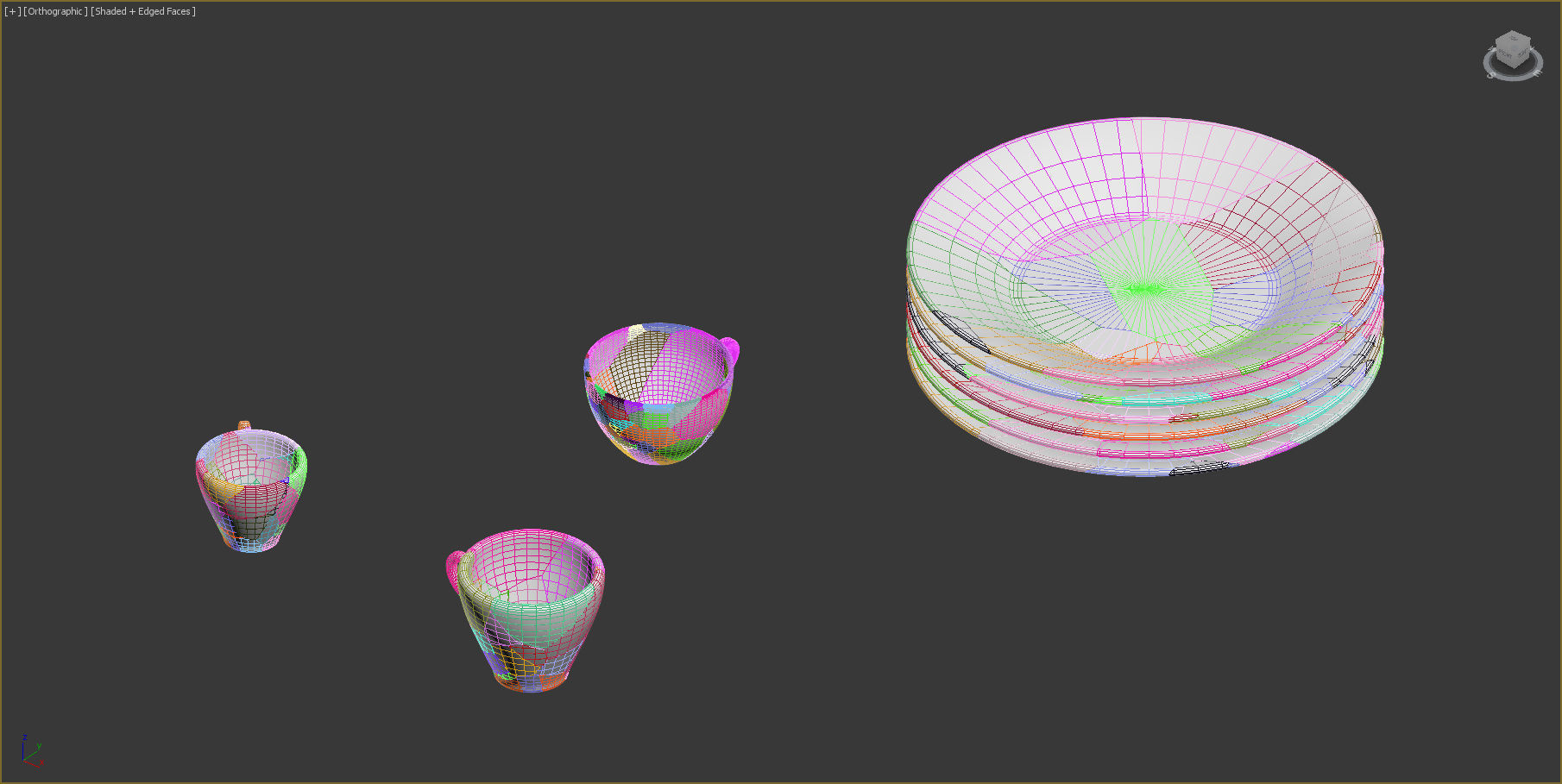 Broken Tableware 3D model_7