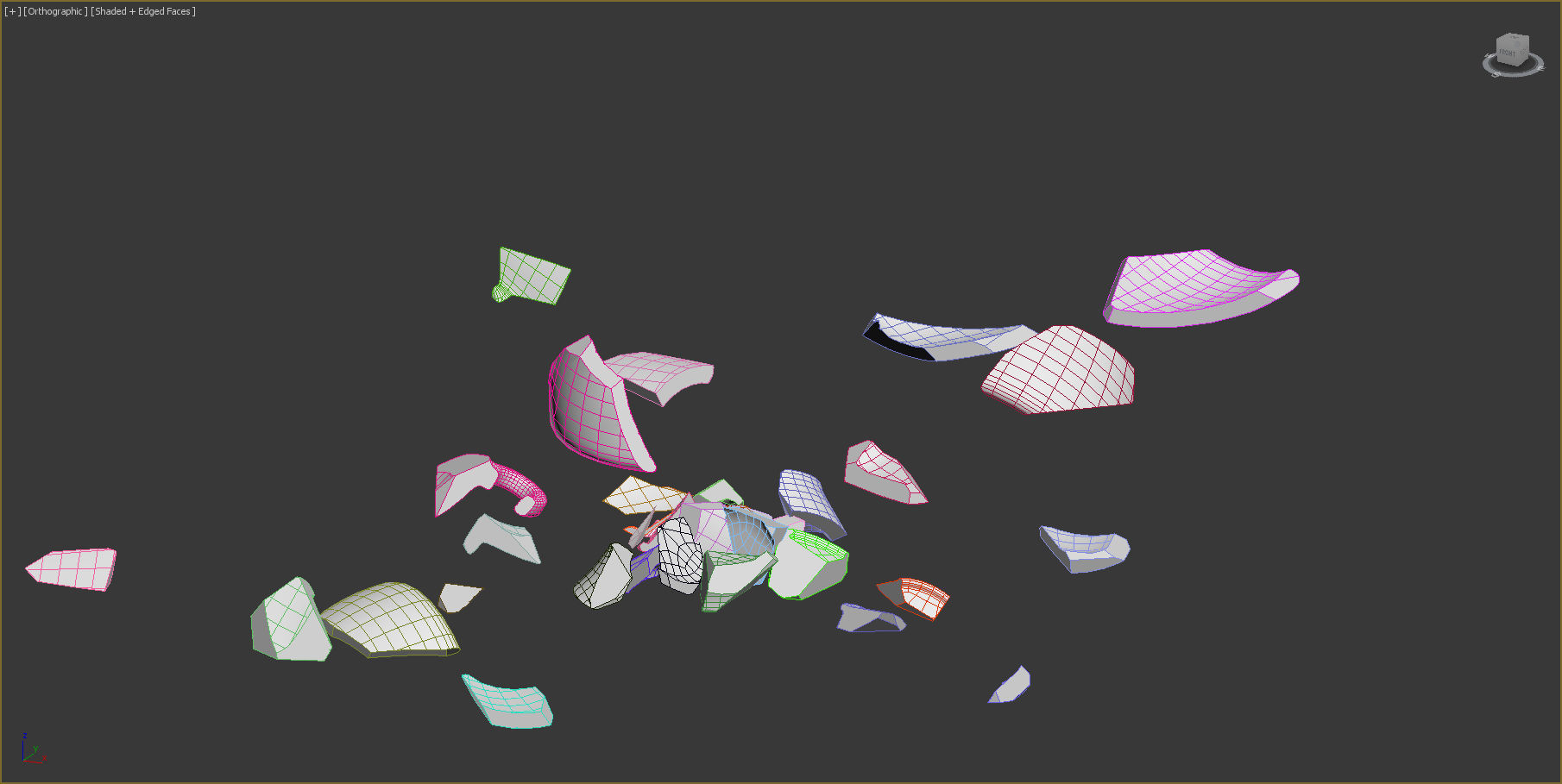 Broken Tableware 3D model_16