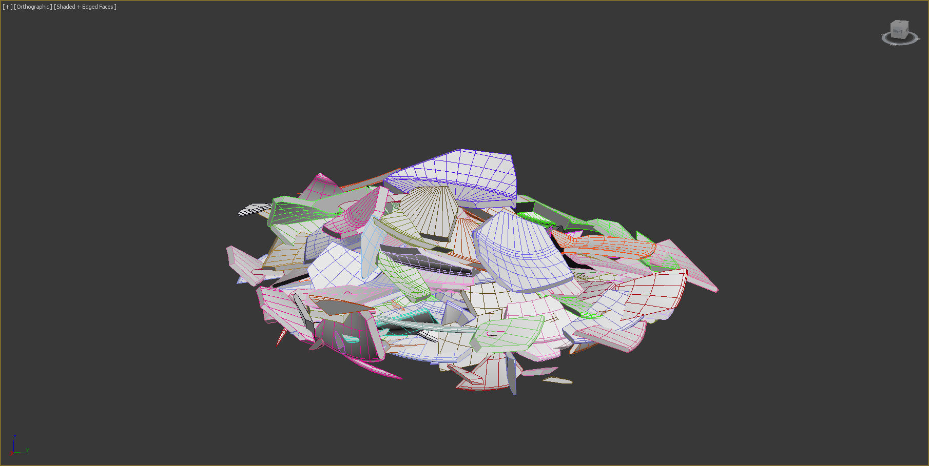 Broken Tableware 3D model_10