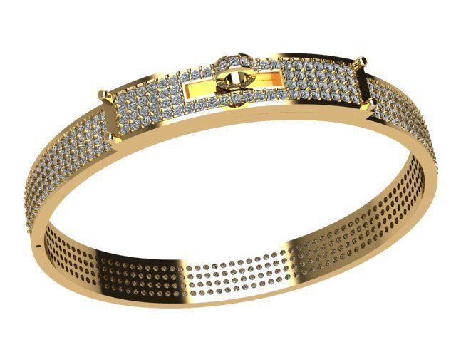 Bangle for handsome man 3D print model_1