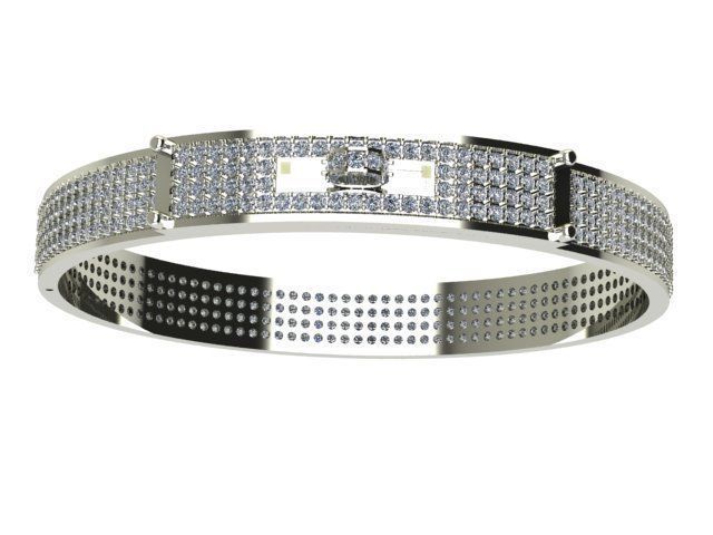 Bangle for handsome man 3D print model_5