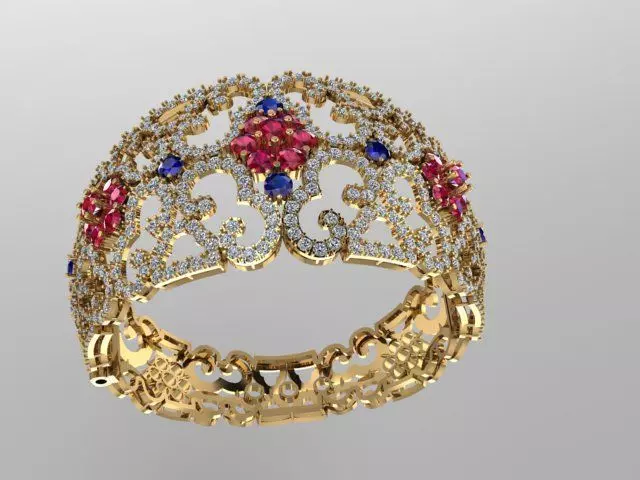 Large bangle 3D print model_0