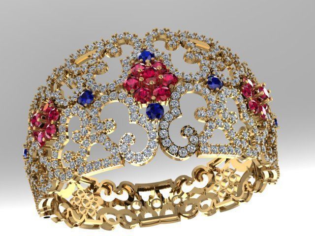 Large bangle 3D print model_2